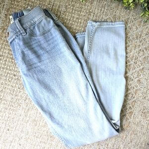 Abercrombie kids pull-on jean leggings | light blue | elastic waist